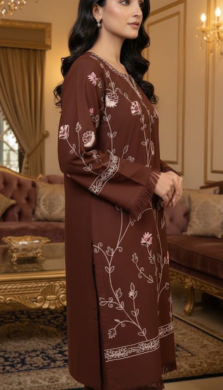 Bano-Stiched 2Pc Embroidered Winter Fabric