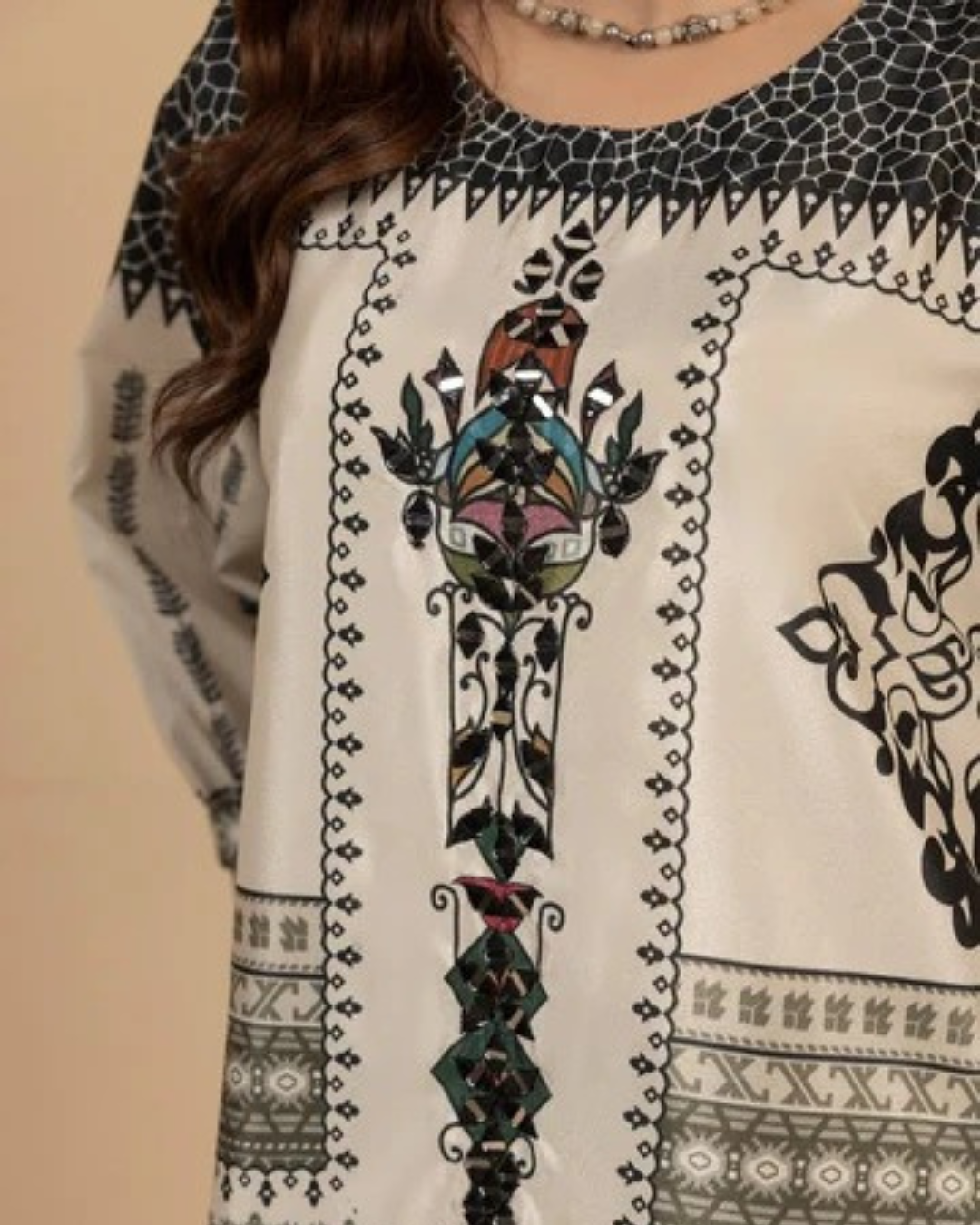 Nihal- Swiss with mirrors digital ( 2 piece) ZL1005