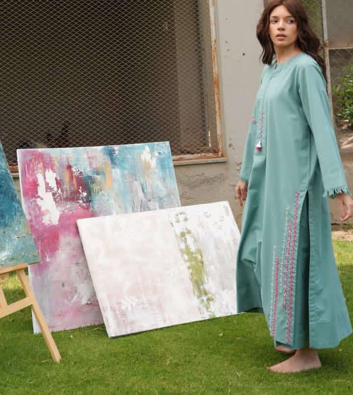 Sassi - Embroidred Stitched 2 PC Premium Winter Fabric