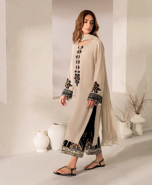 Mashal Embroidered  Stitched  2pc Winter Fabric