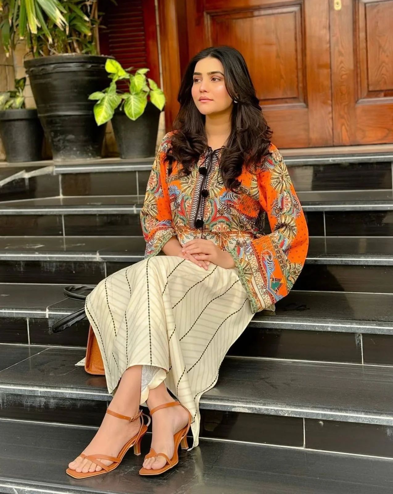 Hira digital-print 2 piece